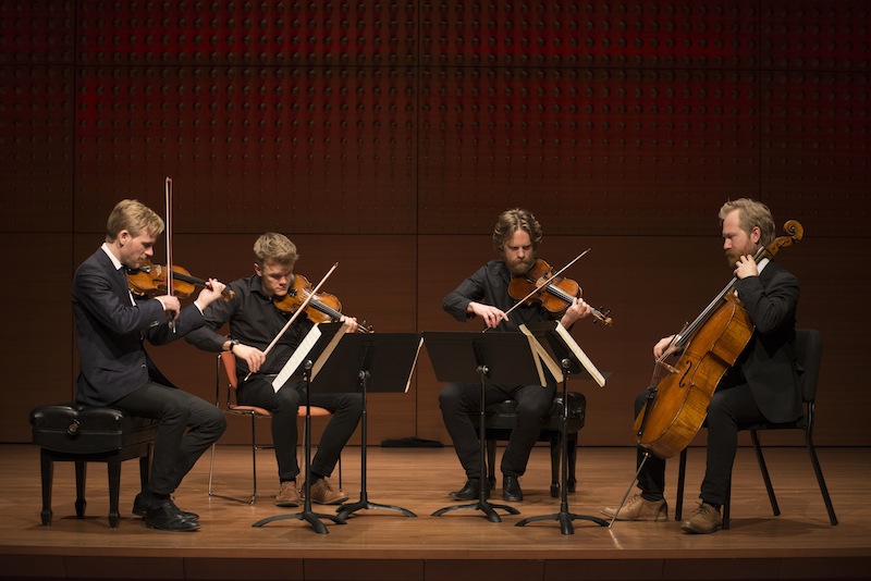 The Danish String Quartet performed Sunday at Alice Tully Hall in the final program of the Chamber Music Society of Lincoln Center's Beethoven cycle. Photo: Tristan Cook