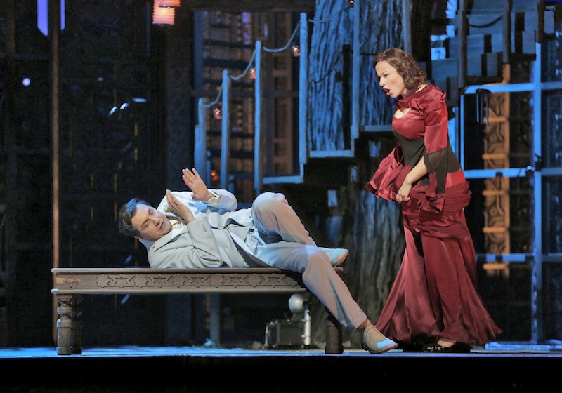 Mikhail Petrenko as Figaro and Anita Hartig as Susanna in Mozart's "Le Nozze di Figaro" at the Metropolitan Opera. Photo: Ken Howard