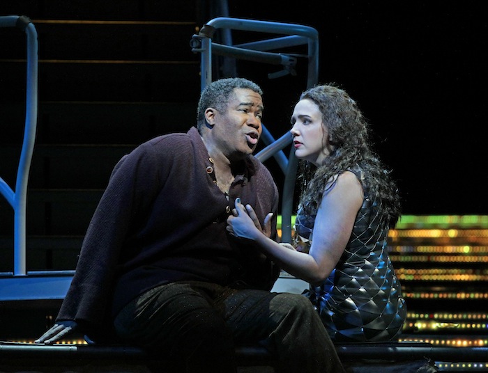 Eric Owens and Susanna Phillips star in Kaija Saariaho's "L'Amour de loin" at the Metropolitan Opera. Photo: Ken Howard