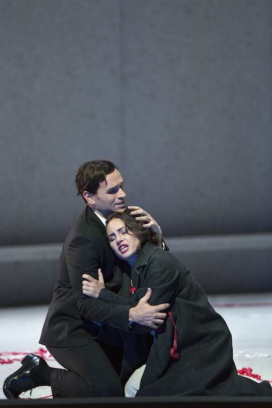 Sonya Yoncheva and Micahel Fabiano in Veri's "La Traviata" at the Metropolitan Opera. Photo: Marty Sohl