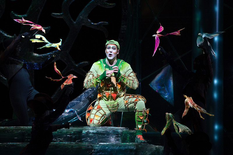 Nathan Gunn as Papageno in the Metropolitan Opera's  holiday presentation of Mozart's "The Magic Flute." Photo: Marty Sohl