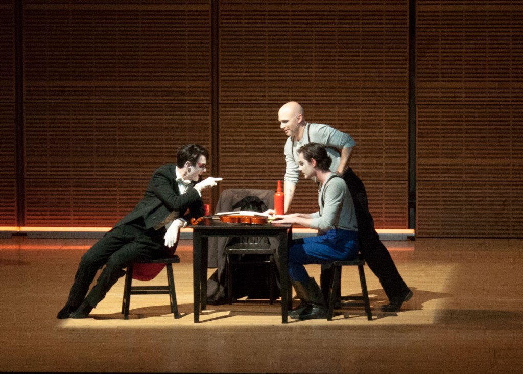 Yale in New York presented  Stravinsky's "A Soldier's Tale" Sunday at Zankel Hall. Photo: Dana Astmann.