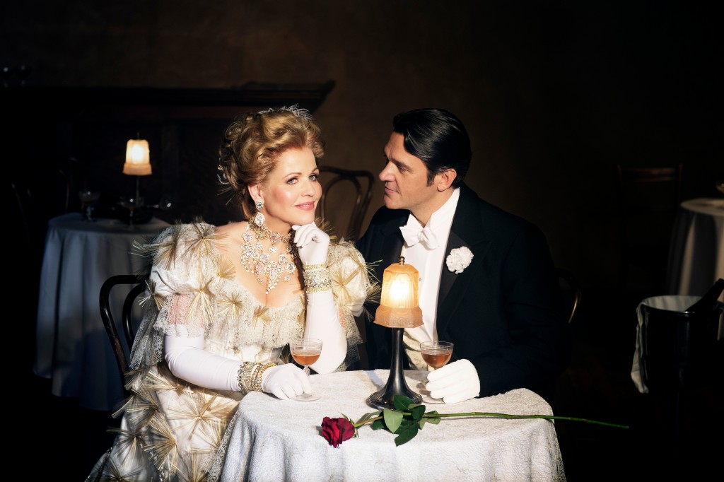 Renée Fleming and Nathan Gunn in Franz Lehár's "The Merry Widow" at the Metropolitan Opera.   Photo: Brigitte Lacombe