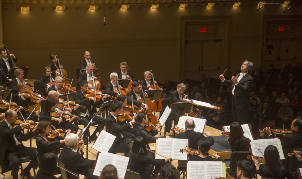 Riccardo Muti conducted the Chicago Symphony Orchestra in music of Scriabin ad Prokofiev Sunday afternoon at Carnegie Hall. Photo: Tod Rosenberg