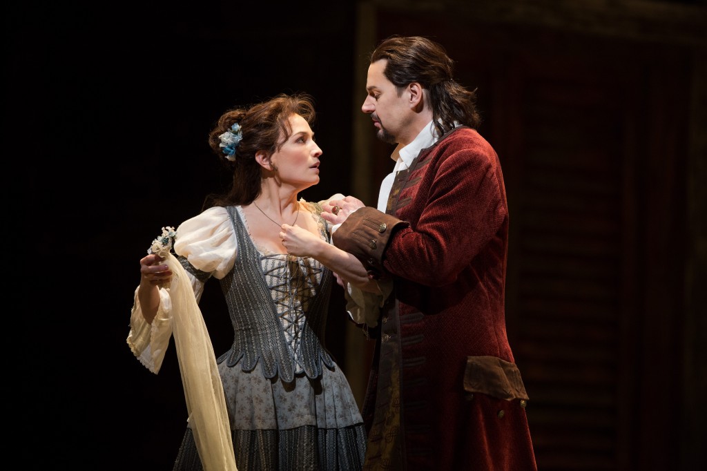Peter Mattei and Kate Lindsey in the Metropolitan Opera production of Mozart's "Don Giovanni." Photo: Marty Sohl