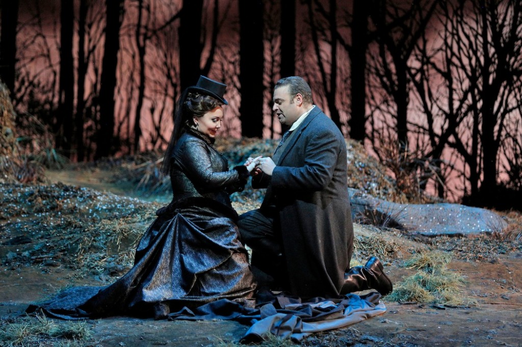 Joseph Calleja and Albina Shagimuratova in Donizetti's "Lucia di Lammermoor" at the Metropolitan Opera. Photo: Cory Weaver