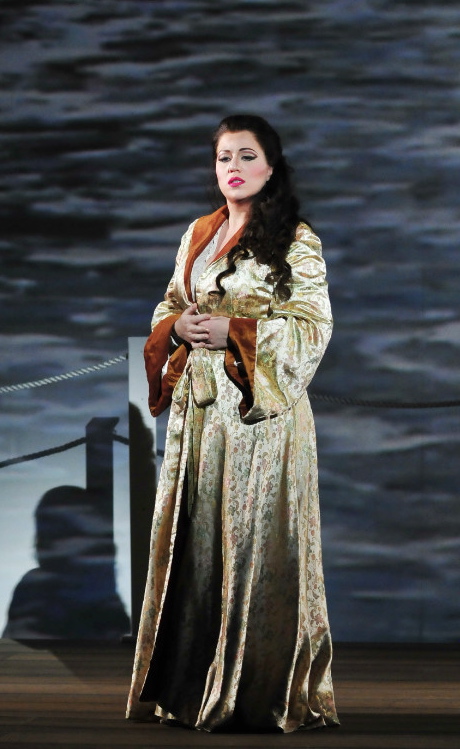 Elizabeth Caballero in the title role of Daniel Catán’s "Florencia en el Amazonas" at New York City Opera. Photo: Reed Hummell/Nashville Opera