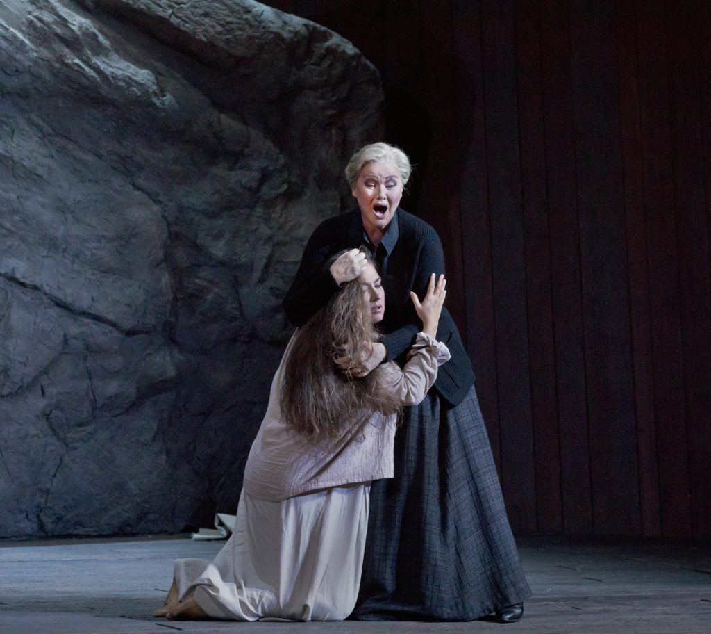 Oksana Dyka and Karita Mattila in Leos Janáček’s "Jenůfa" at the Metropolitan Opera. Photo: Ken Howard