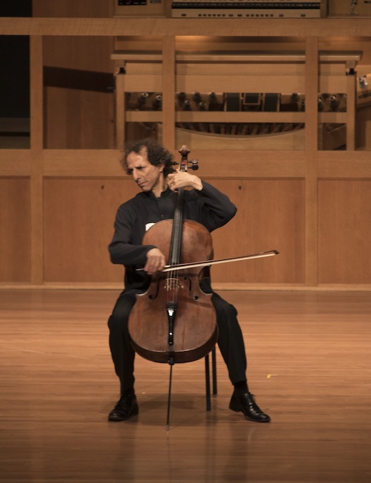 Colin Carr performed Bach's Cello Suite No. 3 Sunday night at Alice Tully Hall. Photo: Tristan Cook