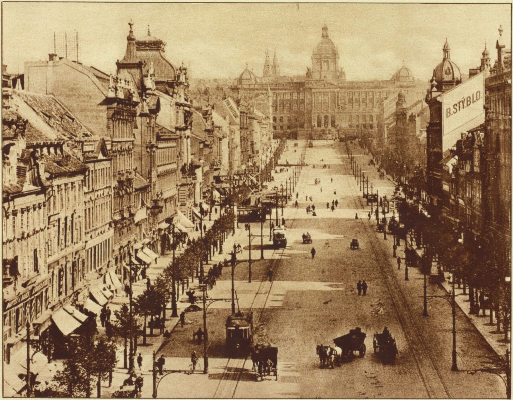 Wenceslaus Square, Prague, c. 1910