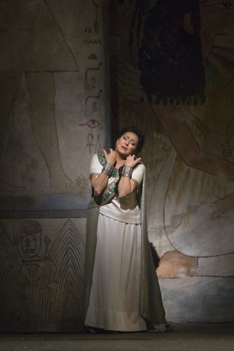 Krassimira Stoyanova in the title role of Verdi's "Aida" at the Metropolitan Opera. Photo: Marty Sohl