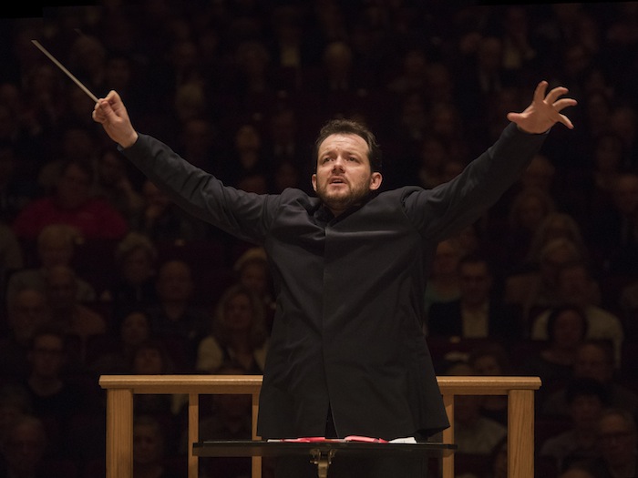Andris Nelsons conducted the Boston Symphony Orchestra Tuesday night at Carnegie Hall. Photo: Richard Termine