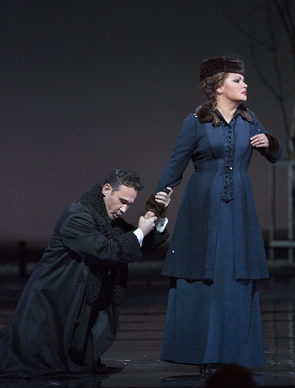 Anna Netrebko and Mariusz Kwiecien star in Tchaikovsky's "Eugene Onegin" at the Metropolitan Opera. Photo: Marty Sohl