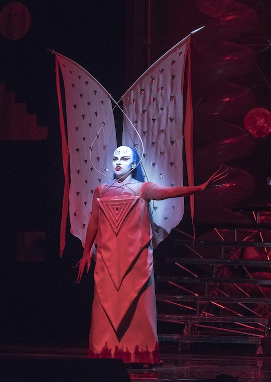 Kathryn Lewek as the Queen of the Night in Mozart's "Die Zuberflote" at the Metropolitan Opera. Photo: Richard Termine