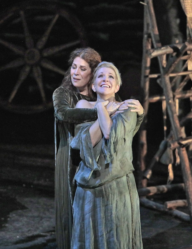 Sondra Radvanovsky and Joyce DiDonato in Bellini's "Norma" at the Metropolitan Opera. Photo: Ken Howard