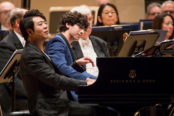 Lang and Maxim Lando (above) performed Gershwin's "Rhapsody in Blue" with Chick Corea Wednesday night. Photo: Chris Lee