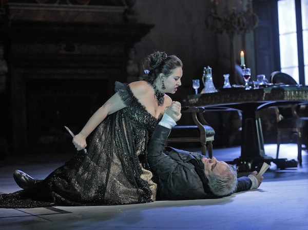 Sonya Yoncheva and Željko Lučić in the Metropolitan Opera's "Tosca." Photo: Ken Howard/Metropolitan Opera