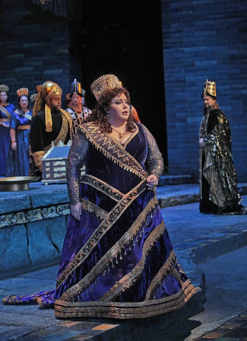 Angela Meade stars in the title role of Rossini's "Semiramide" at the Metropolitan Opera. Photo: Ken Howard