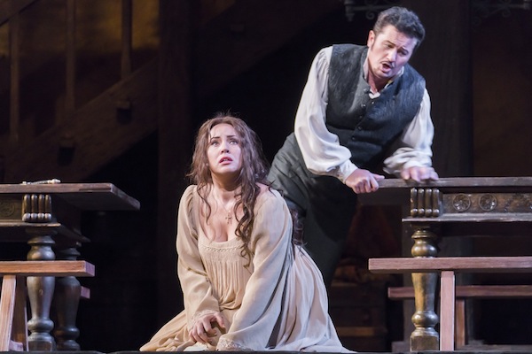 Sonya Yoncheva and Piotr Beczala in Verdi's "Luisa MIller" at the Metropoliutan Opera. Photo: Chris Lee