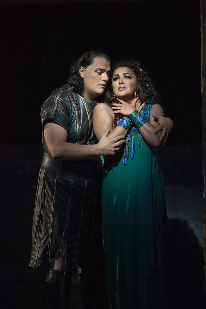 Anna Netrebko and Aleksandrs Antonenko star in Verdi's "Aida" at the Metropolitan Opera. Photo: Marty Sohl