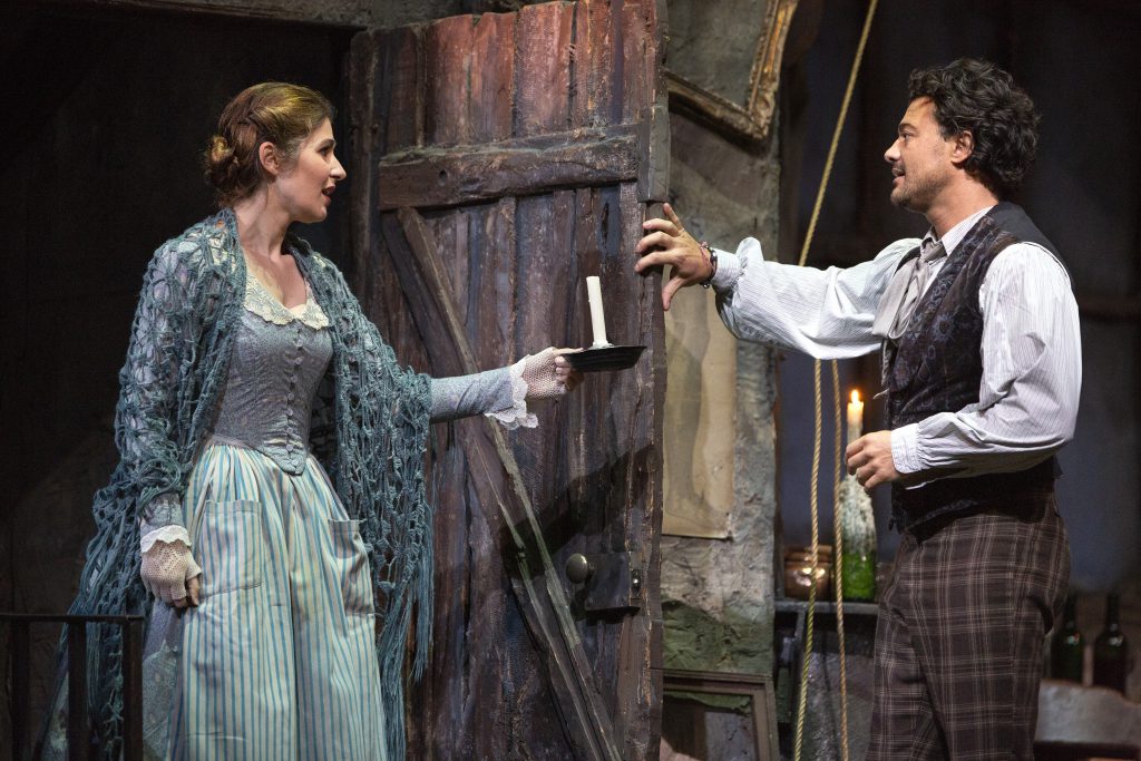 Nicole Car and Vittorio Grigolo star in Puccini's "La Boheme" at the Metropolitan Opera. Photo: Marty Sohl