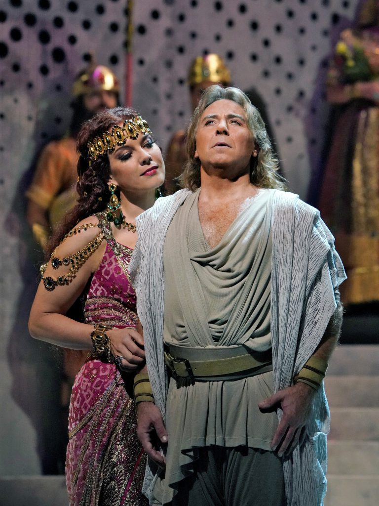 Elina Garanca and Roberto Alagna star in the Metropolitan Opera production of Sant-Saens' "Samson et Dalila." Photo: Ken Howard