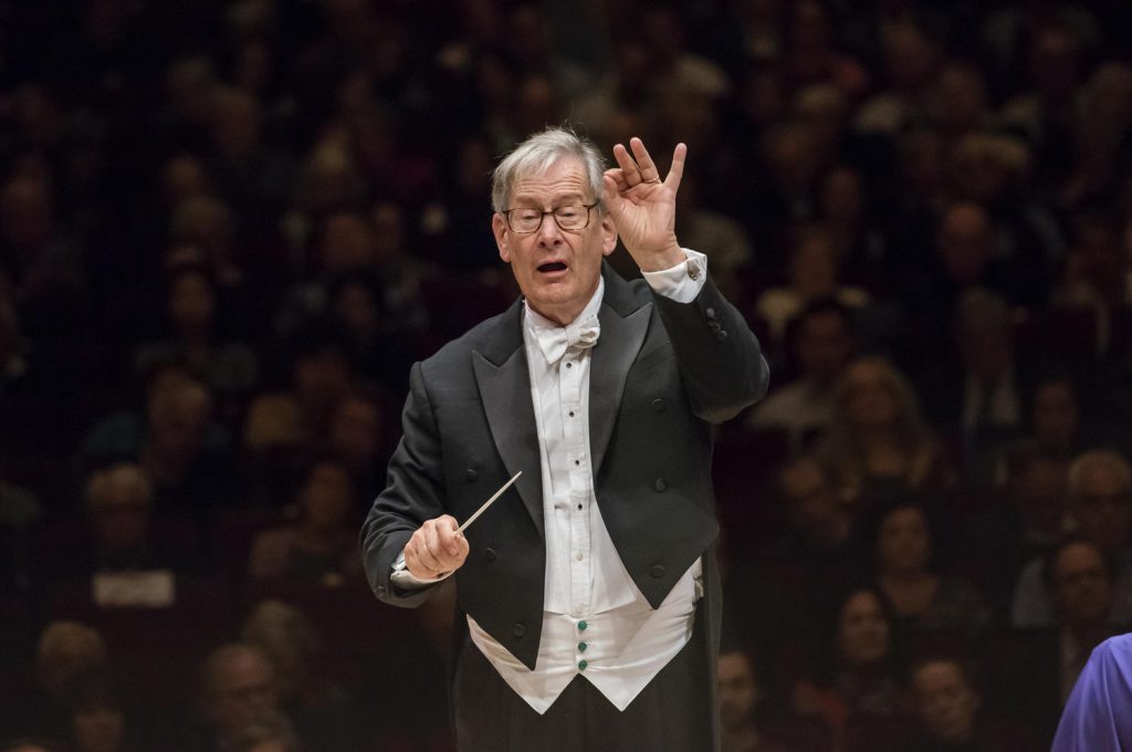 Sir John Eliot Gardiner conducted Orchestra Revloutionnaire et Romantique Sunday in Carnegie Hall. Photo: Stephanie Berger.