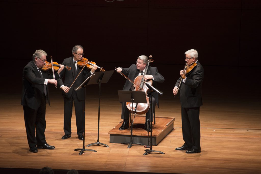 The Emerson String Quartet performed in Sunday's Chamber Music Society of Lincoln Center concert. File photo: Tristan Cook