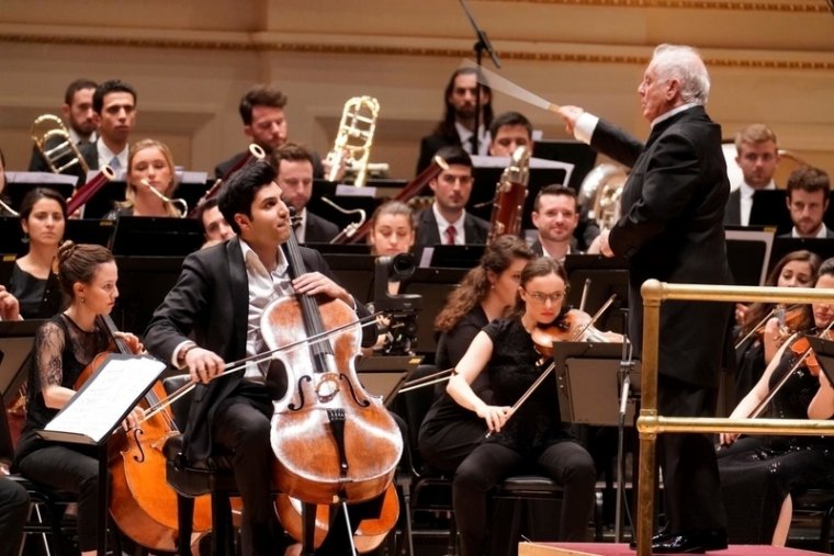 Fofoo was the soloist in Strauss's "Don Quixote" with Daniel Barenboim and the East-Western Divan Orchestra Thursday night at Carnegie Hall. Photo: Chris Lee