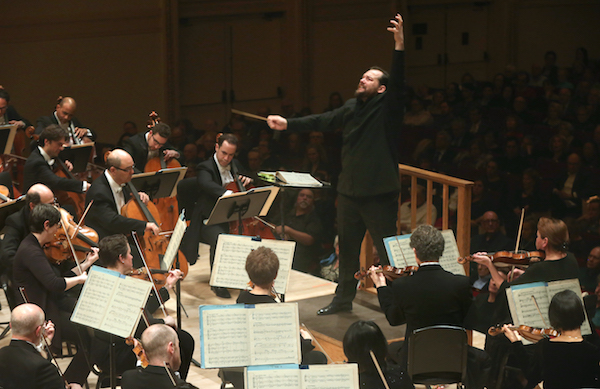 Andris Nelsons conducted the Boston Symphony Orchestra at Carnegie Hall Monday night. Photo: Steve J, Sherman 