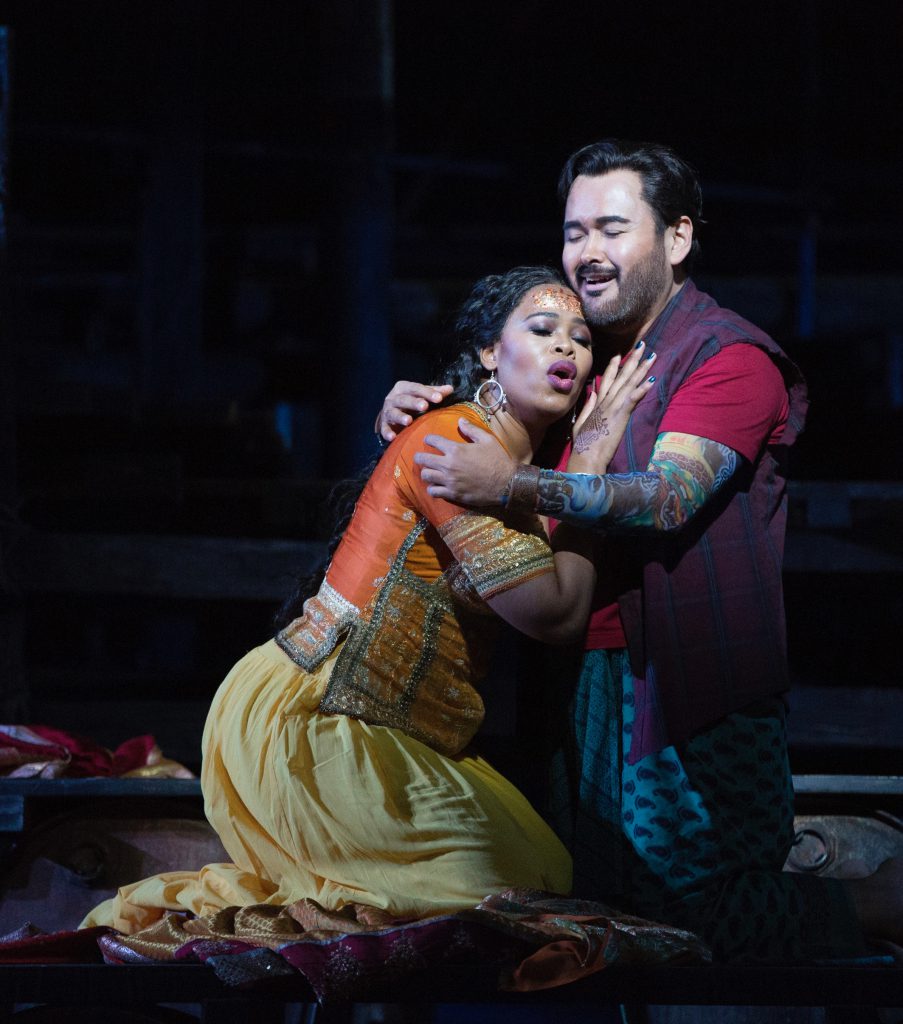 Pretty Yende and Javier Camarena in Bizet's "xxx" at teh Metropolitan Opera. PHoto: Marty Sole
