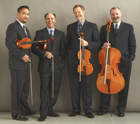 The Alexander String quartet performed music of Mozart, Schubert and Ravel Wednesday night at Baruch Performing Arts Center. Photo: Rory Earnshaw