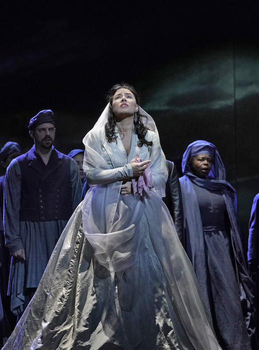 Sonya Yoncheva as Desdemona in Verdi's "Otello" at the Metropolitan Opera. Photo: Ken Howard