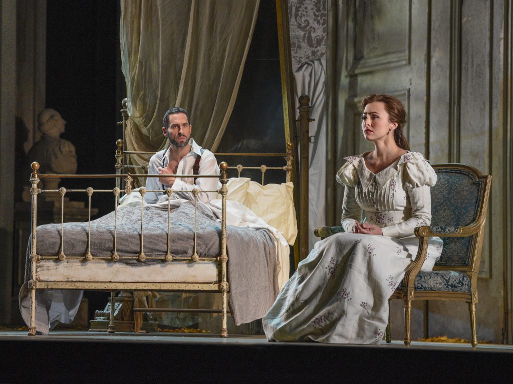 Kyle Ketelsen as Golaud and Isabel Leonard as Mélisande in Debussy's "Pelléas et Mélisande." Photo: Karen Almond / Met Opera