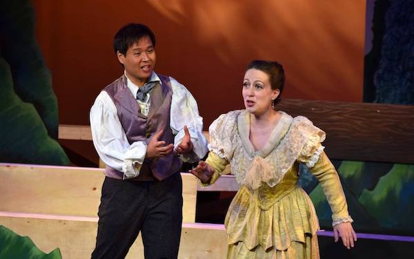 Holly Flack and foofoofoo in Meyerbeer's "Dinorah" at Amore Opera. Photo: 