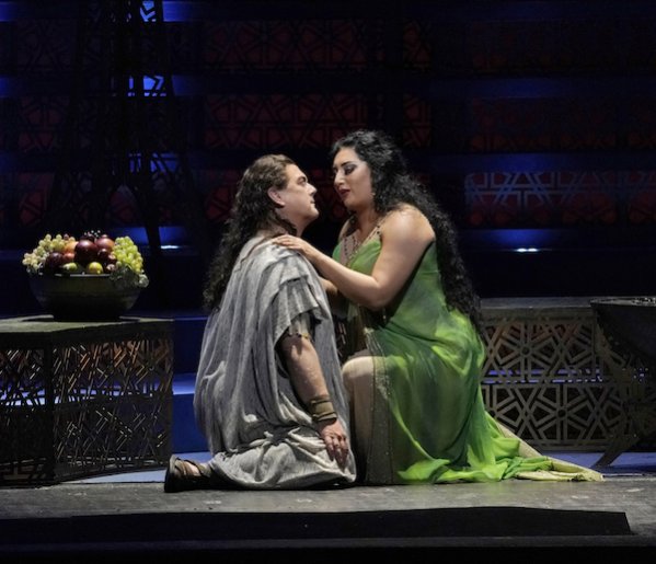 Gregory Kunde and Anita Rachvelishvili in Saint-Saëns's "Samson et Dalila" at the Metropolitan Opera. Photo: Ken Howard 