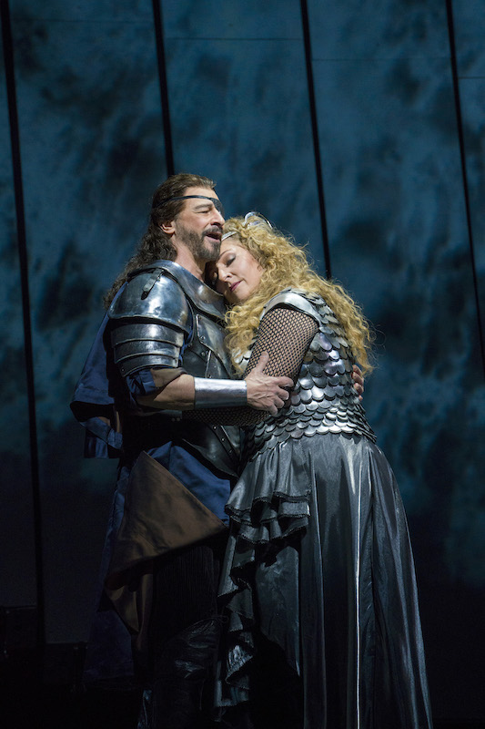 Greer Grimsley and Christine Goerke in Wagner's "Die Walküre" at the Metropolitan Opera. Photo: Richard Termine