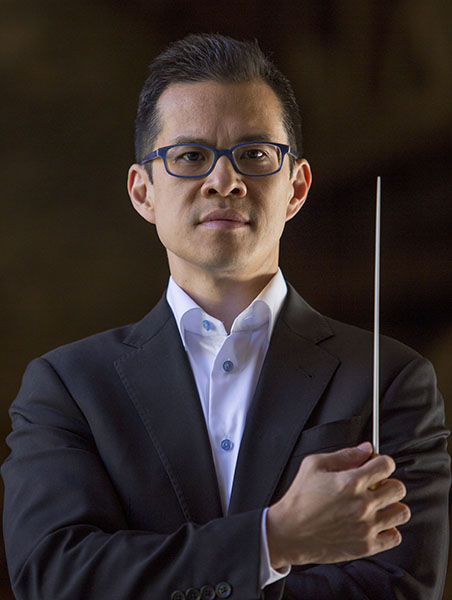 David Chan conducted the Montclair Orchestra Sunday afternoon. 