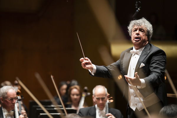 Semyon Bychkov conducted the New York Philharmonic in music of Brahms and Thomas Larcher Wednesday night at David Geffen Hall. Photo: Chris Lee
