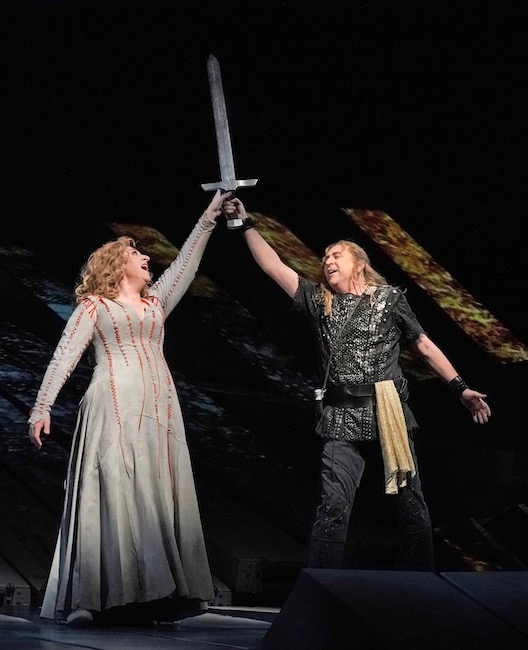 Christine Goerke as Brünnhilde and Andreas Schager as Siegfried in Wagner's "Götterdämmerung" at the Metropolitan Opera. Photo: Ken Howard