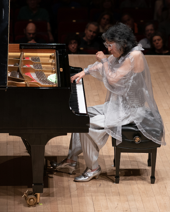 Mitsuko Uchida performed a program of Schubert sonatas Tuesday night at Carnegie Hall. File photo: Fadi Kheir