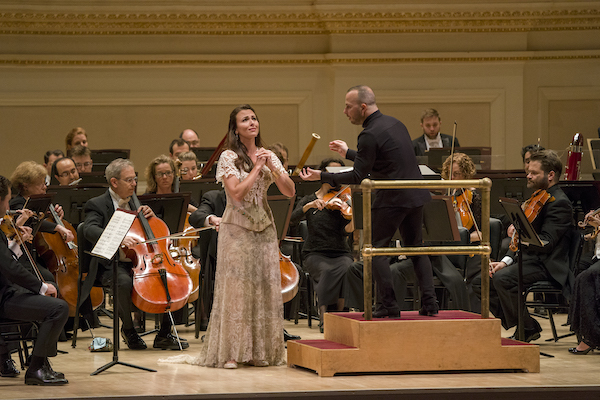 Isabel Leonard performed with Yannick Nézet-Séguin and the Met Orchestra Monday night at Carnegie Hall. Photo: Richard Termine 